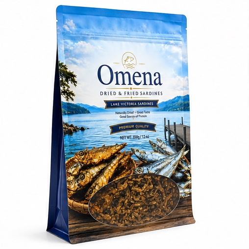 Original blue Omena Dried & Fried Sardines 350 g pouch